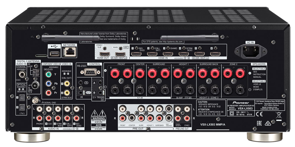 Ресивер Pioneer VSX-LX503-B: цена, описание. Купить Pioneer VSX-LX503-B.