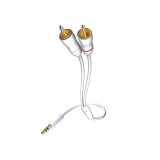 Провода и кабели  Inakustik Star MP3 Audio Cable 3.5 Phone <> 2RCA 0.5m (003100005)
