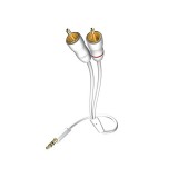  Mini Jack  2 RCA  Inakustik Star MP3 Audio Cable 3.5 Phone <> 2RCA 0.5m (003100005)