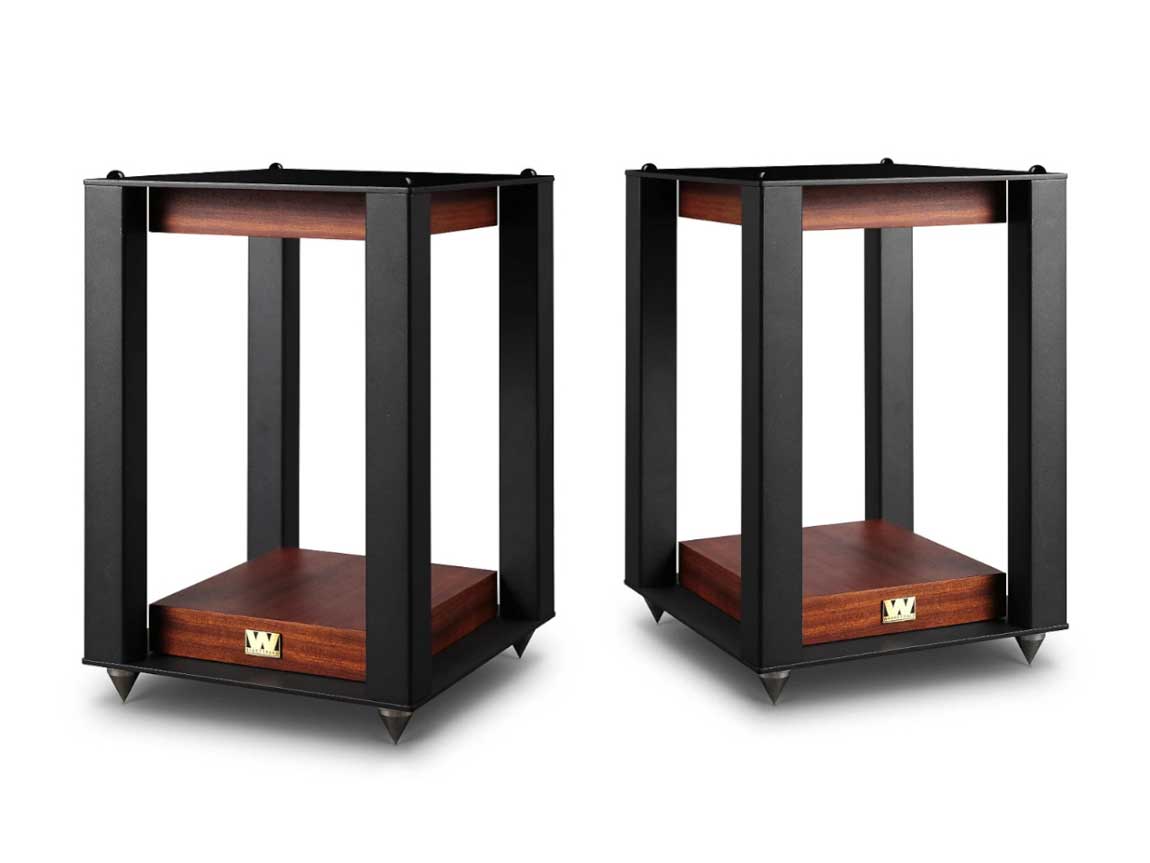 C Wharfedale Linton Stand Mahogany Red